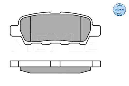 MEYLE Brake Pad Set, disc brake (025 238 7114/W)