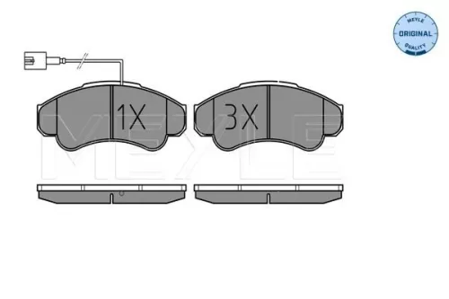 MEYLE Brake Pad Set, disc brake (025 239 1919/W)