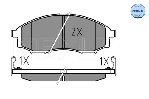 MEYLE Brake Pad Set, disc brake (025 239 7017/W)