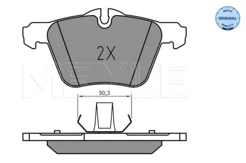 MEYLE Brake Pad Set, disc brake (025 240 7920)