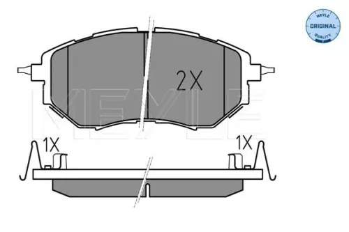 MEYLE Brake Pad Set, disc brake (025 242 2218/W)
