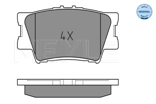 MEYLE Brake Pad Set, disc brake (025 243 3815)