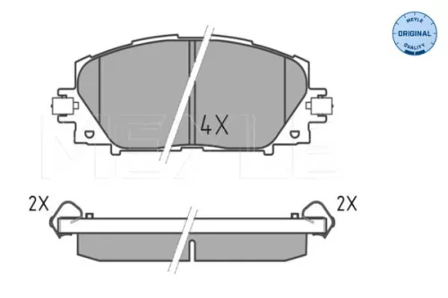 MEYLE Brake Pad Set, disc brake (025 244 5116)