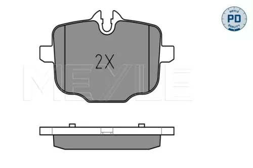 MEYLE Brake Pad Set, disc brake (025 247 0318/PD)