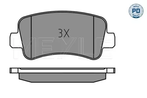 MEYLE Brake Pad Set, disc brake (025 251 1218/PD)