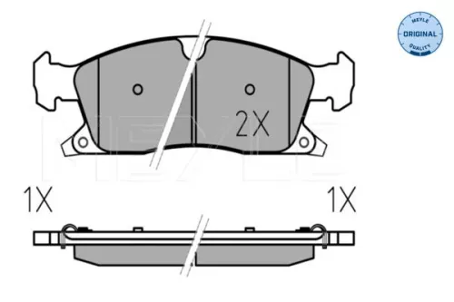 MEYLE Brake Pad Set, disc brake (025 251 9021)