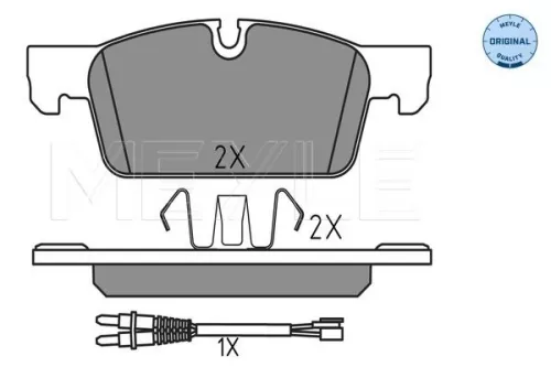 MEYLE Brake Pad Set, disc brake (025 252 2217)