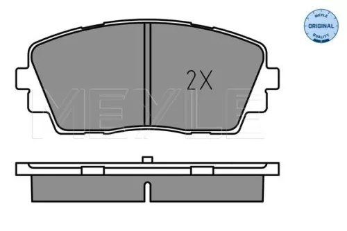 MEYLE Brake Pad Set, disc brake (025 253 6516)