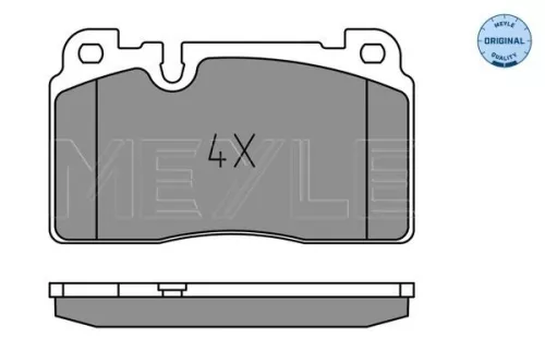 MEYLE Brake Pad Set, disc brake (025 256 4317)