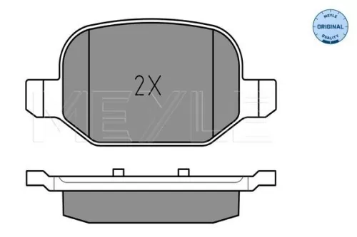 MEYLE Brake Pad Set, disc brake (025 256 5217)