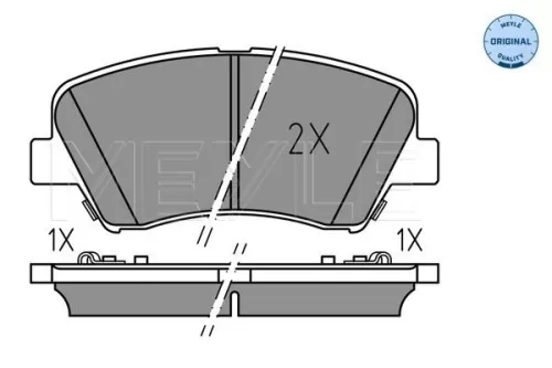MEYLE Brake Pad Set, disc brake (025 256 9218)