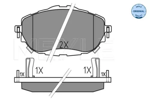 MEYLE Brake Pad Set, disc brake (025 256 9819)