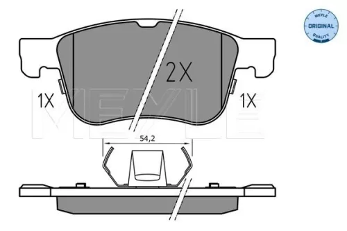 MEYLE Brake Pad Set, disc brake (025 205 5617)