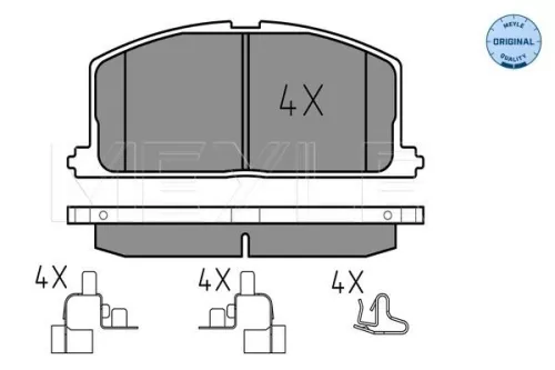 MEYLE Brake Pad Set, disc brake (025 208 7015)