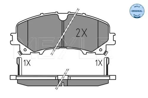 MEYLE Brake Pad Set, disc brake (025 221 1716)