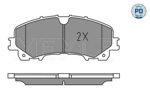 MEYLE Brake Pad Set, disc brake (025 221 1716/PD)