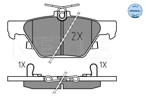 MEYLE Brake Pad Set, disc brake (025 221 5814)