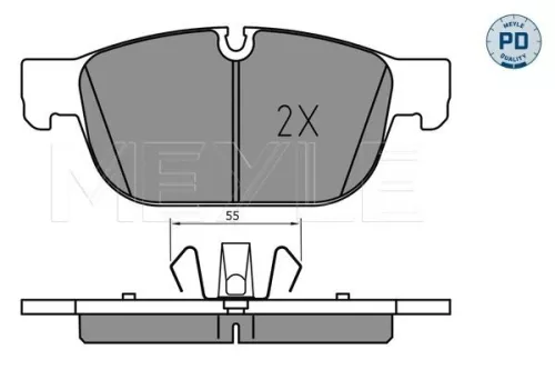 MEYLE Brake Pad Set, disc brake (025 223 1719/PD)