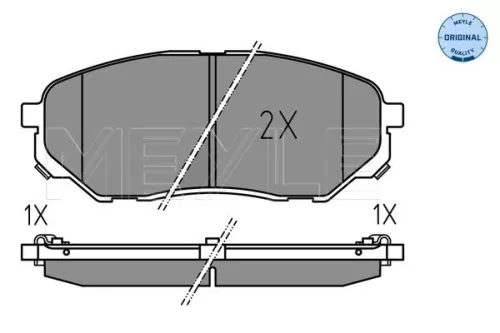 MEYLE Brake Pad Set, disc brake (025 223 8017)