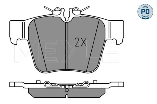 MEYLE Brake Pad Set, disc brake (025 224 2316/PD)