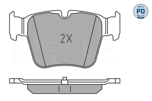 MEYLE Brake Pad Set, disc brake (025 224 2316/PD)