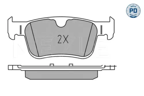 MEYLE Brake Pad Set, disc brake (025 225 6816/PD)