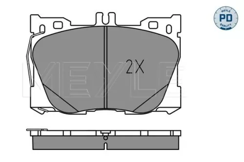 MEYLE Brake Pad Set, disc brake (025 225 8618/PD)