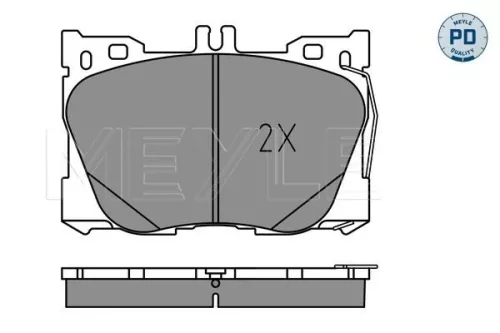 MEYLE Brake Pad Set, disc brake (025 225 8618/PD)