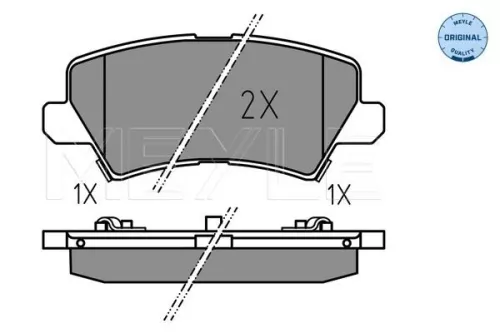 MEYLE Brake Pad Set, disc brake (025 229 0115)