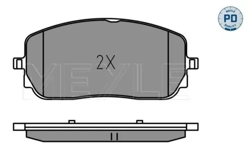 MEYLE Brake Pad Set, disc brake (025 229 4419/PD)
