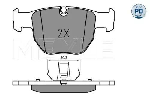 MEYLE Brake Pad Set, disc brake (025 233 9719/PD)