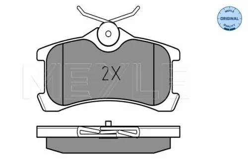 MEYLE Brake Pad Set, disc brake (025 240 1314/W)