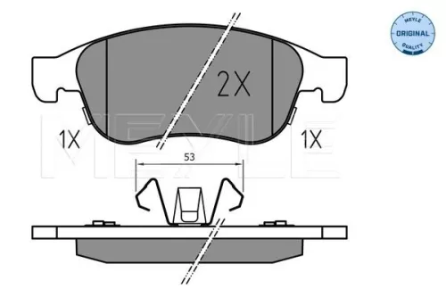 MEYLE Brake Pad Set, disc brake (025 245 3819)