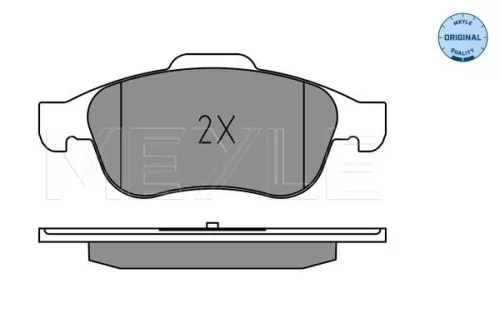 MEYLE Brake Pad Set, disc brake (025 245 3819)