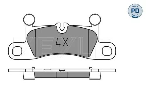 MEYLE Brake Pad Set, disc brake (025 251 4316/PD)