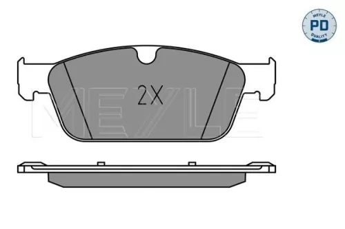 MEYLE Brake Pad Set, disc brake (025 255 3119/PD)