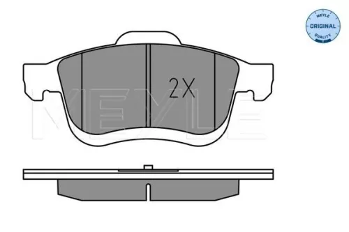 MEYLE Brake Pad Set, disc brake (025 259 0621)
