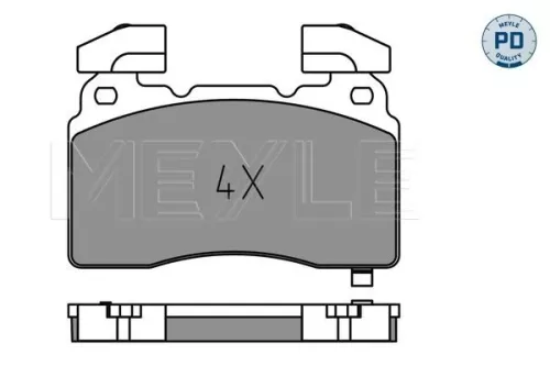 MEYLE Brake Pad Set, disc brake (025 259 1516/PD)