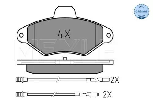 MEYLE Brake Pad Set, disc brake (025 216 3117/W)