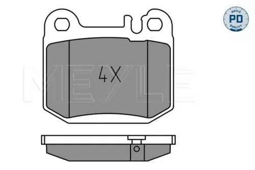 MEYLE Brake Pad Set, disc brake (025 231 5715/PD)