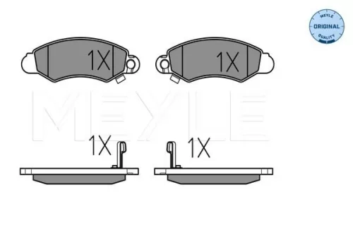 MEYLE Brake Pad Set, disc brake (025 232 9614/W)
