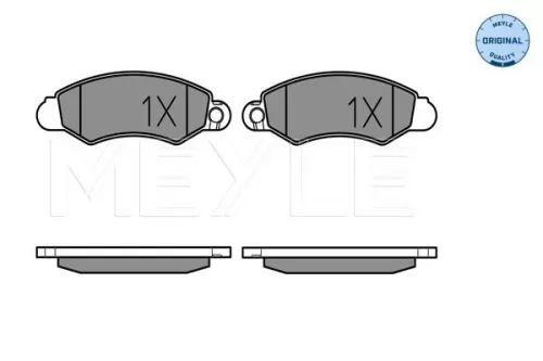 MEYLE Brake Pad Set, disc brake (025 232 9614/W)