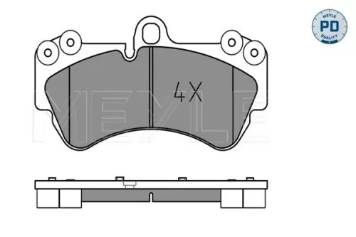 MEYLE Brake Pad Set, disc brake (025 236 9217/PD)