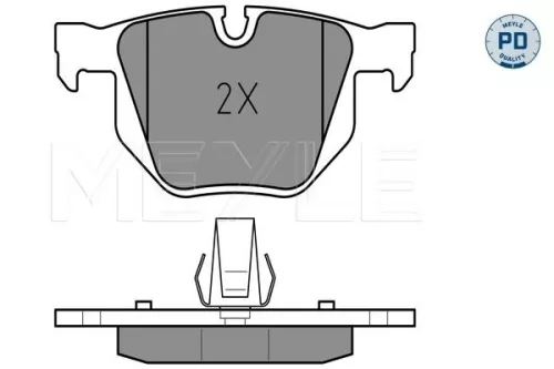 MEYLE Brake Pad Set, disc brake (025 237 3217/PD)