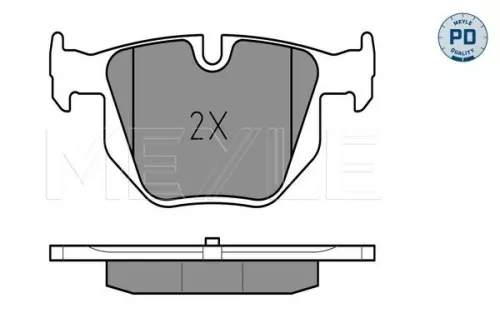 MEYLE Brake Pad Set, disc brake (025 237 3217/PD)