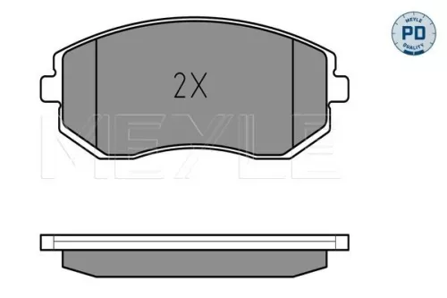 MEYLE Brake Pad Set, disc brake (025 238 6517/PD)