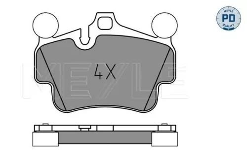 MEYLE Brake Pad Set, disc brake (025 240 4917/PD)