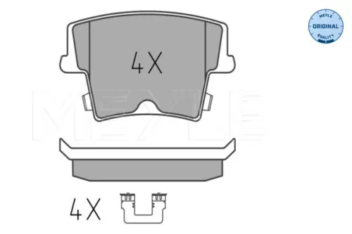 MEYLE Brake Pad Set, disc brake (025 241 6318)