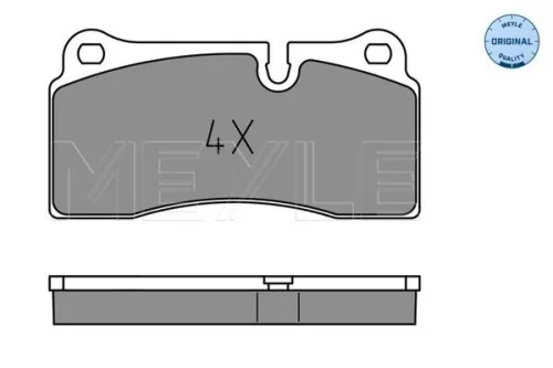 MEYLE Brake Pad Set, disc brake (025 242 6118)
