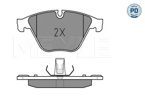 MEYLE Brake Pad Set, disc brake (025 246 8820/PD)